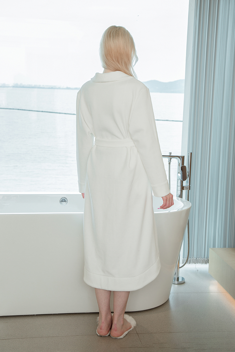 Everyday Waffle back side fleece Robe