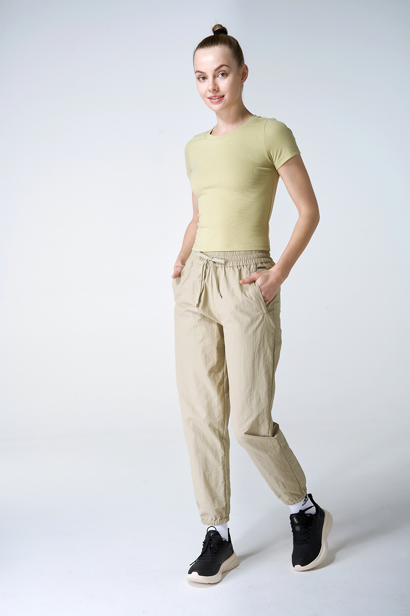 Hi Stretched Organic Cotton Slim Short Sleeve Tee  And Leisure Pants Sets